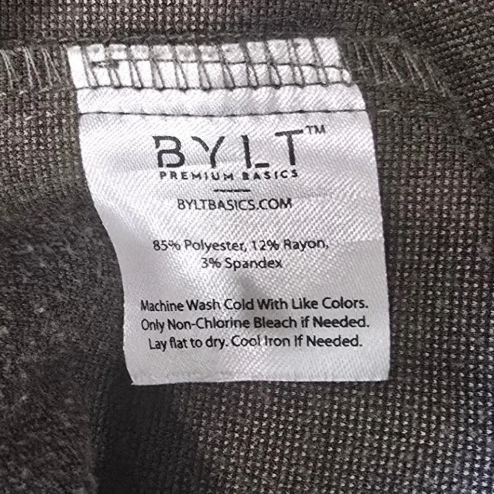 BYLT Coastal Overshirt Olive Green Long Sleeve Button Up Shirt Men's Large - Picture 9 of 9